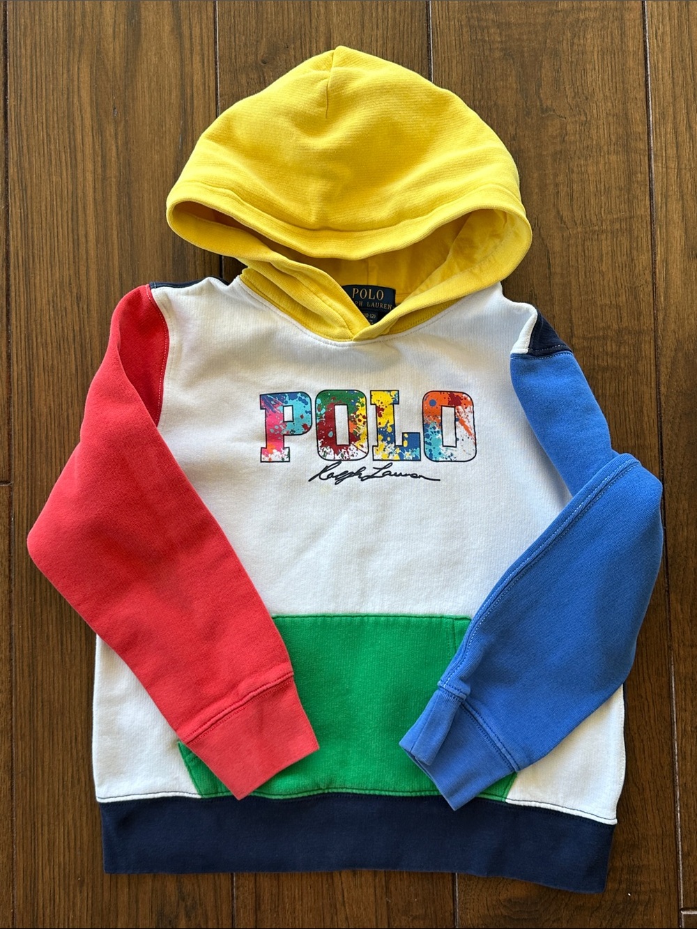 Polo by Ralph Lauren Kids Multicolor Colorblock Hoodie with POLO Logo